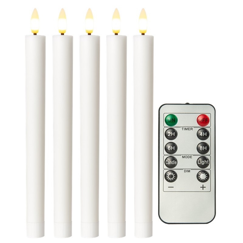 Goobay LED-kaarsenset | 5 stuks | afstandsbediening | wit | IP20
