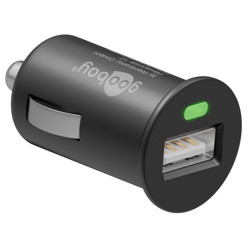 Goobay USB autolader | USB-A | 5W | zwart