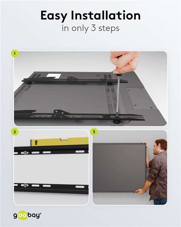 Goobay TV-muurbeugel | tot 70 inch | vast - Afbeelding 6