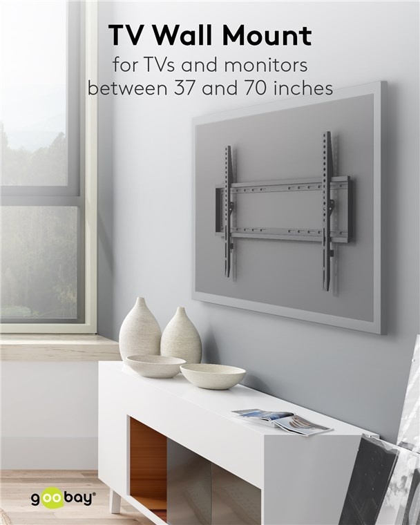 Goobay TV-muurbeugel | tot 70 inch | vast - Afbeelding 8