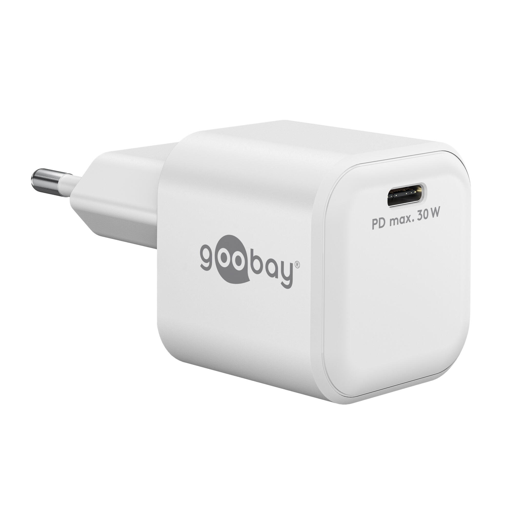 Goobay nano USB lader | USB-C PD | GaN | 30W