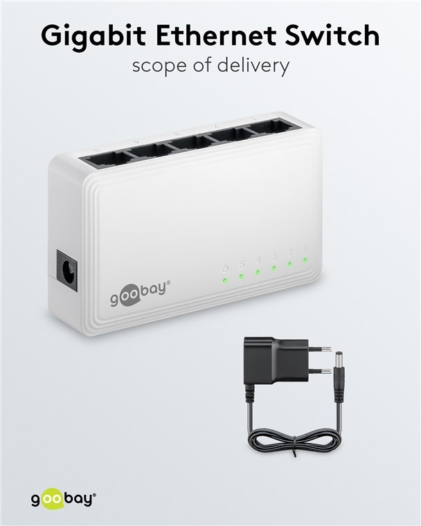Goobay Gigabit ethernet switch | 5 poorten | wit - Afbeelding 10