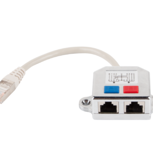 STP CAT5 RJ45 combiner/splitter (versie 1) - 0,15 meter