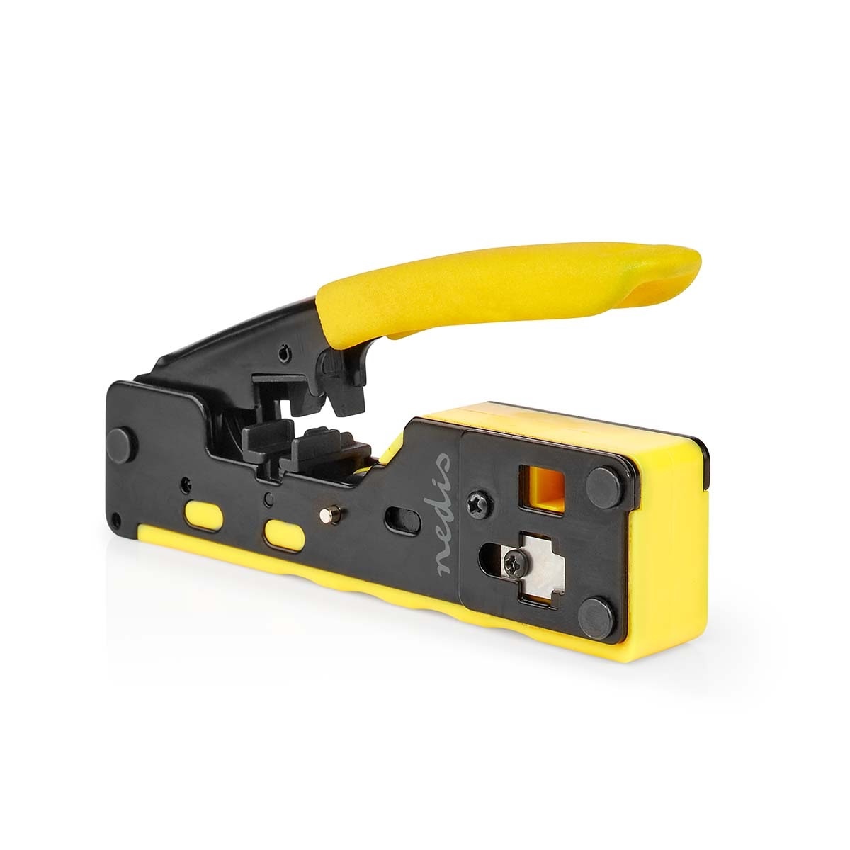 Nedis professionele krimptang voor RJ45, RJ12 en RJ11 doorsteekmontage connectoren / metaal - Afbeelding 5