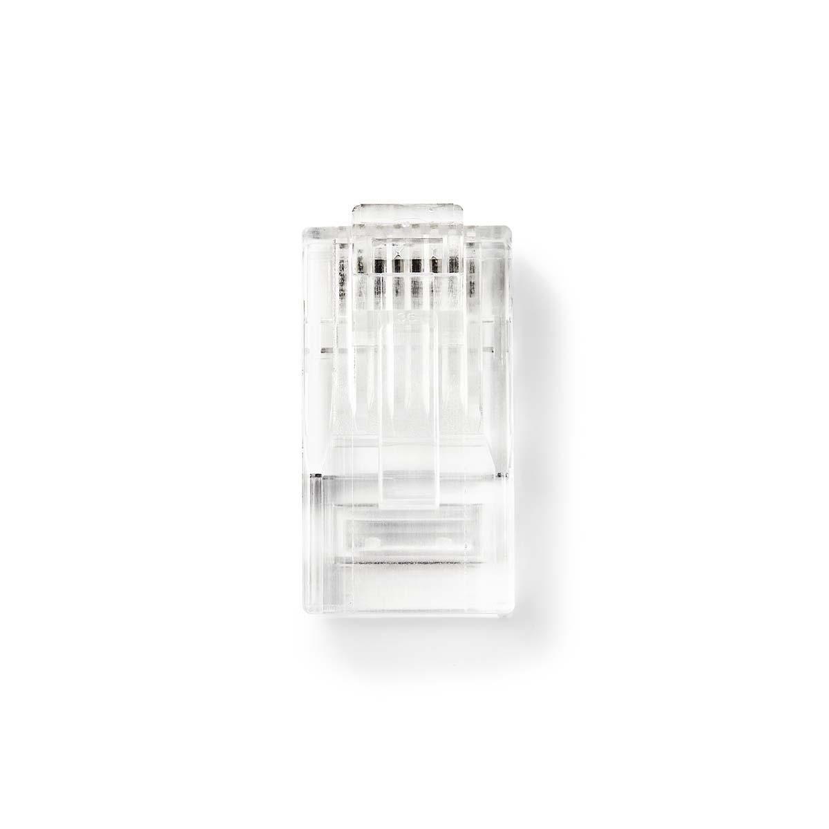 RJ45 krimp connectoren (UTP) voor CAT5/5e netwerkkabel (vast) - 10 stuks - Afbeelding 2