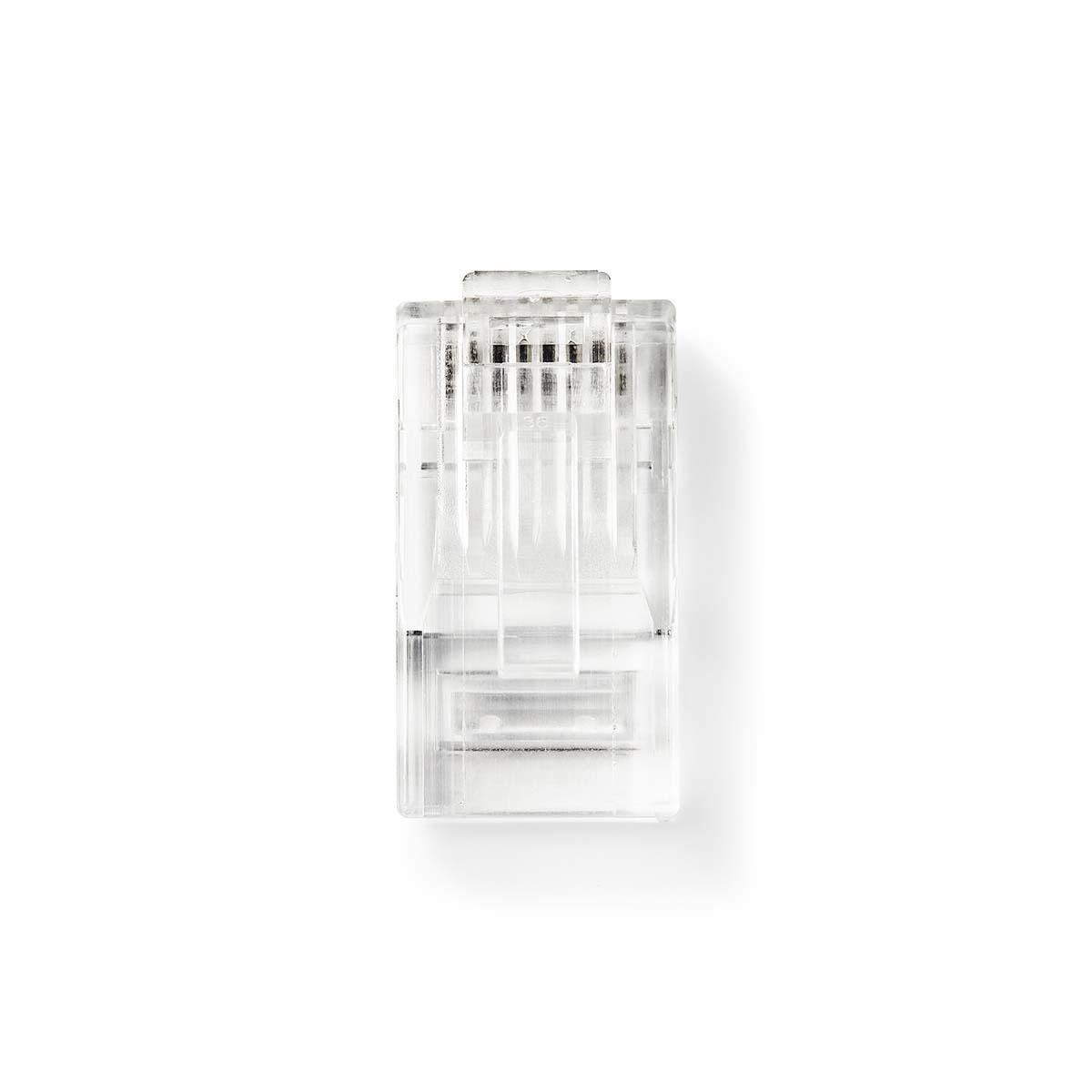RJ45 krimp connectoren (UTP) voor CAT5/5e netwerkkabel (flexibel) - 10 stuks - Afbeelding 2