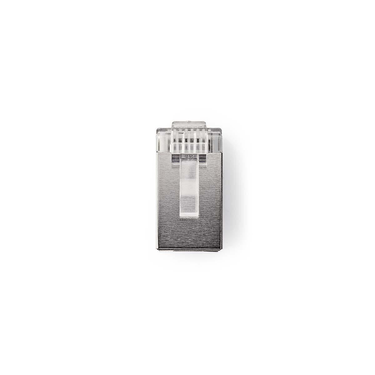 RJ45 krimp connectoren (STP) voor CAT5/5e netwerkkabel (vast) - 10 stuks - Afbeelding 2