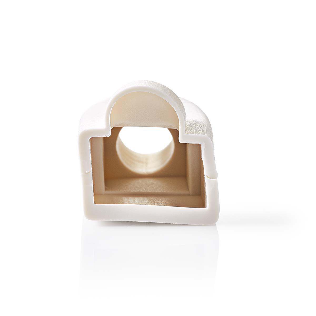 Netwerkplug huls voor RJ45 connectoren - kabel tot 6 mm - 10 stuks / wit - Afbeelding 2