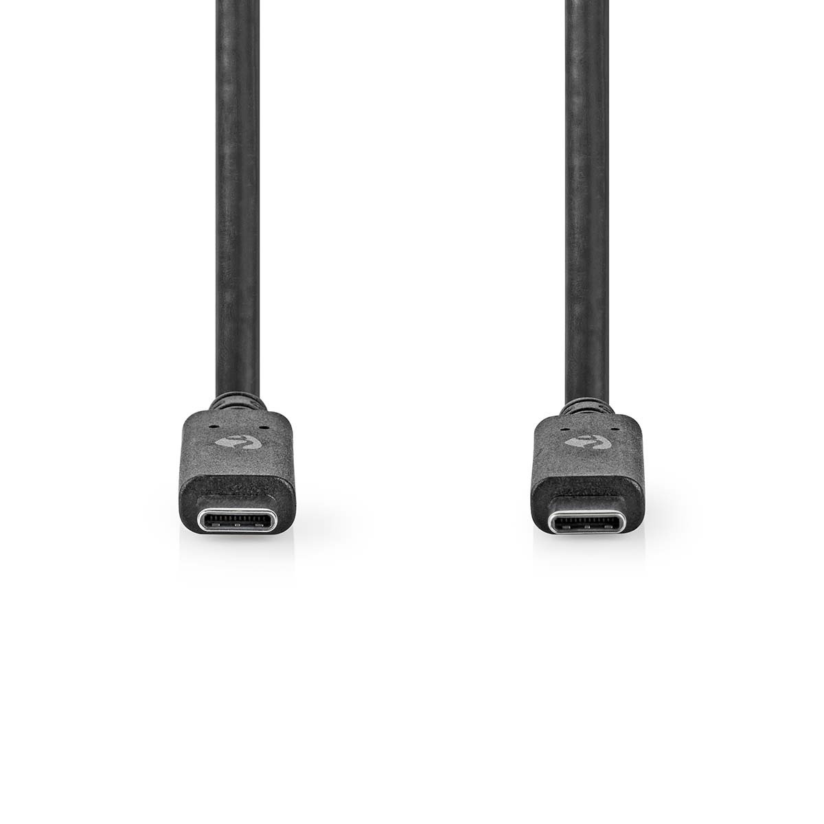Nedis USB-C naar USB-C kabel met E-Marker chip - USB3.2 (tot 10 Gbit/s) - PD tot 20V/5A - video tot 4K 60Hz / zwart - 1 meter - Afbeelding 2