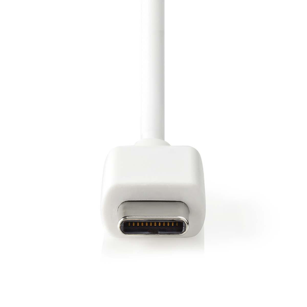 Nedis USB-C autolader met vaste kabel - 3A / wit - 1 meter - Afbeelding 2