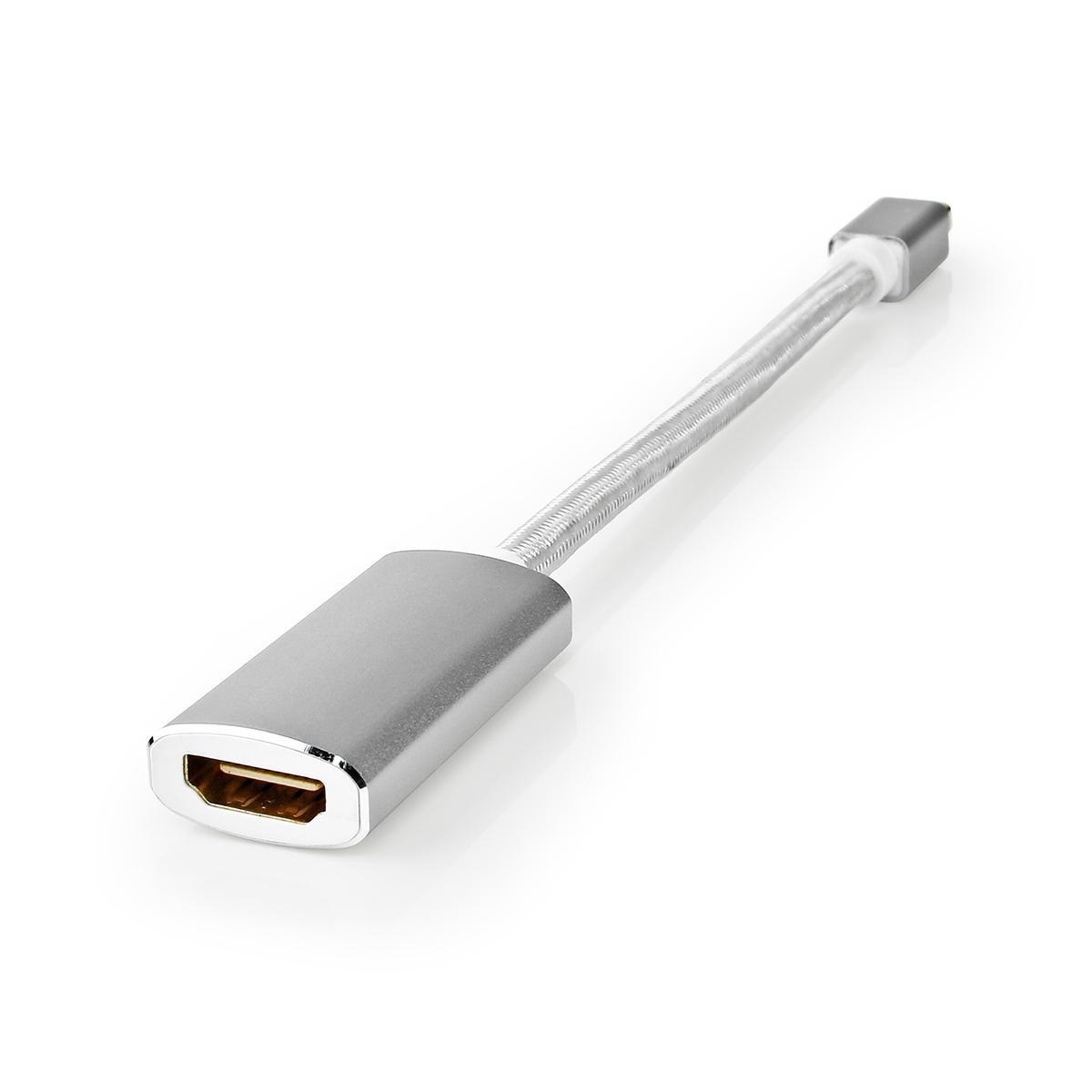 Nedis Premium Mini DisplayPort 1.2 naar HDMI 2.0 adapter (4K 60 Hz) / aluminium - 0,20 meter - Afbeelding 5