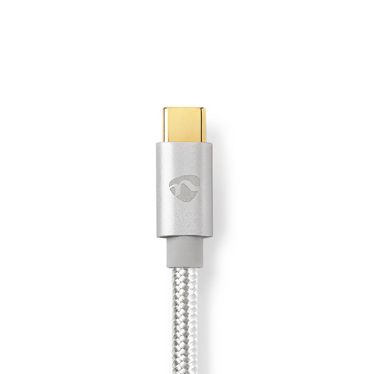 Nedis Premium 8-pins Lightning naar USB-C kabel - USB2.0 - tot 20V/3A / aluminium - 1 meter - Afbeelding 4