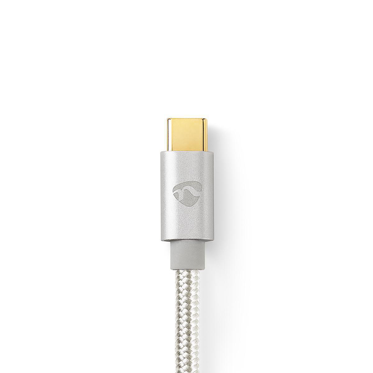 Nedis Premium USB Micro B naar USB-C kabel - USB2.0 - tot 2A / aluminium - 3 meter - Afbeelding 4