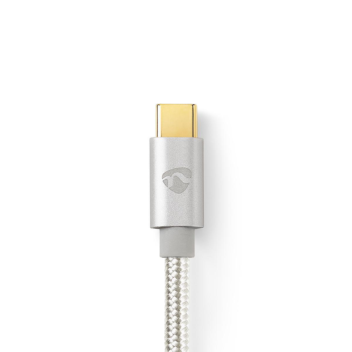 Nedis Premium USB-C naar USB-C kabel met E-Marker chip - USB2.0 - tot 20V/5A / aluminium - 1 meter - Afbeelding 4