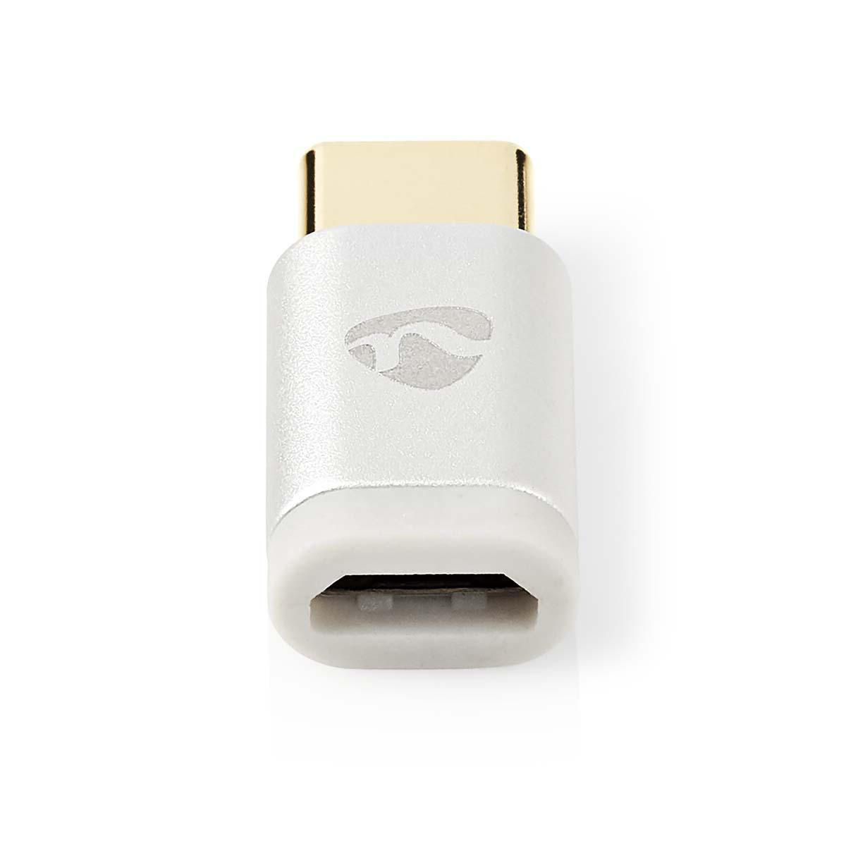 Nedis Premium USB-C (m) - USB Micro B (v) adapter - USB2.0 / aluminium - Afbeelding 2
