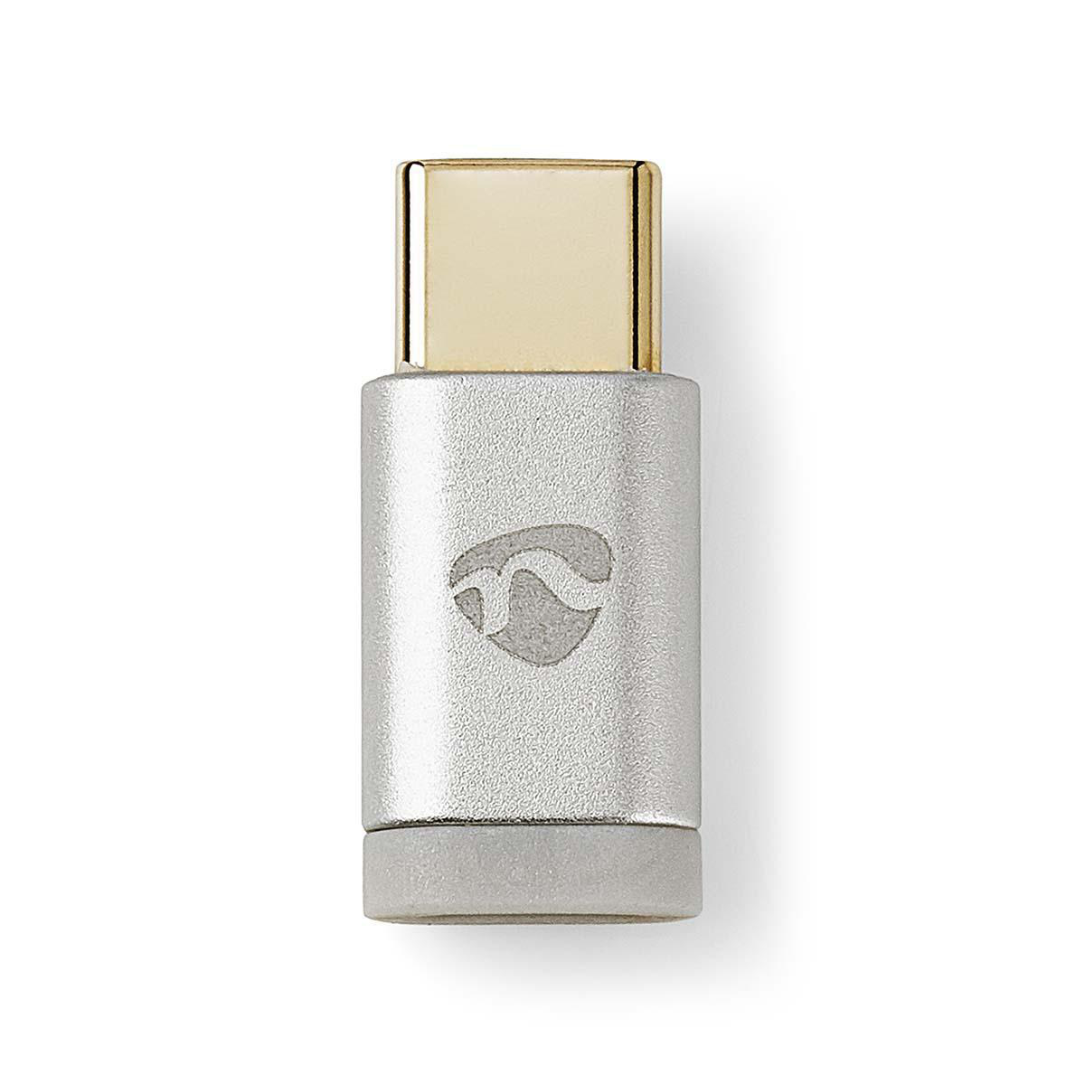 Nedis Premium USB-C (m) - USB Micro B (v) adapter - USB2.0 / aluminium - Afbeelding 3