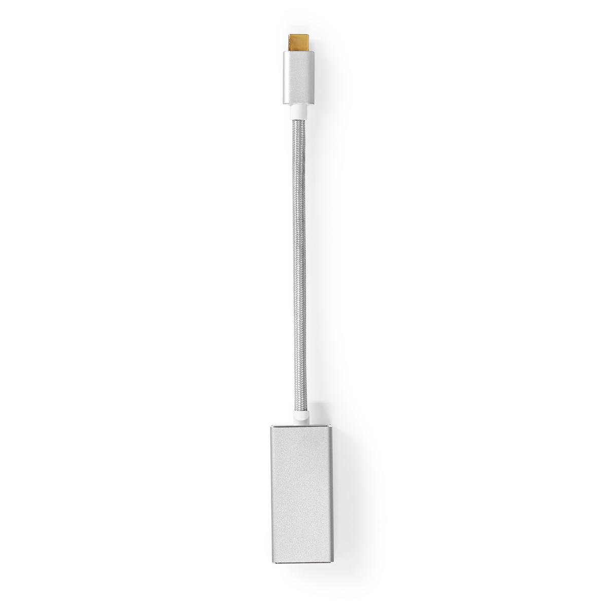 Nedis Premium USB-C naar DisplayPort adapter met DP Alt Mode (4K 60 Hz) / aluminium - 0,20 meter - Afbeelding 3