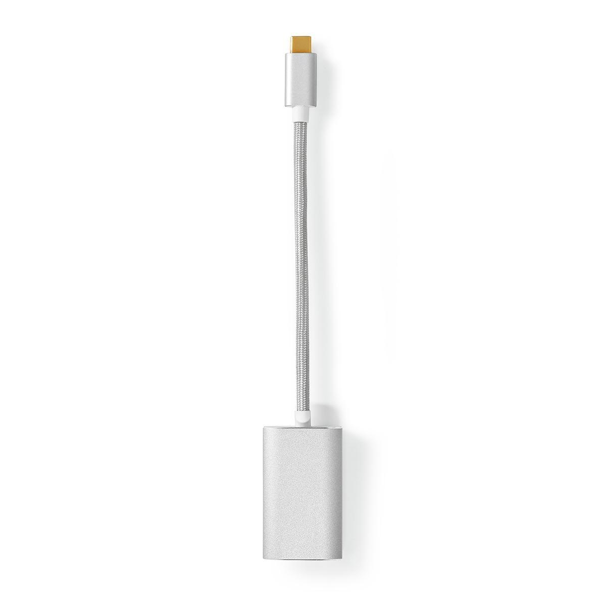 Nedis Premium USB-C naar HDMI 4K 60Hz en USB-C PD 60W adapter / aluminium - 0,20 meter - Afbeelding 4