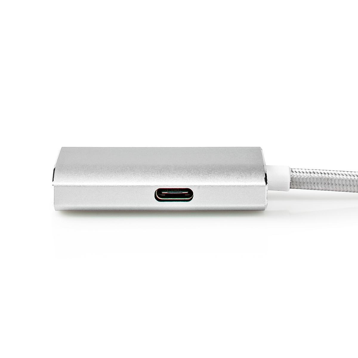 Nedis Premium USB-C naar HDMI 4K 60Hz en USB-C PD 60W adapter / aluminium - 2 meter - Afbeelding 3