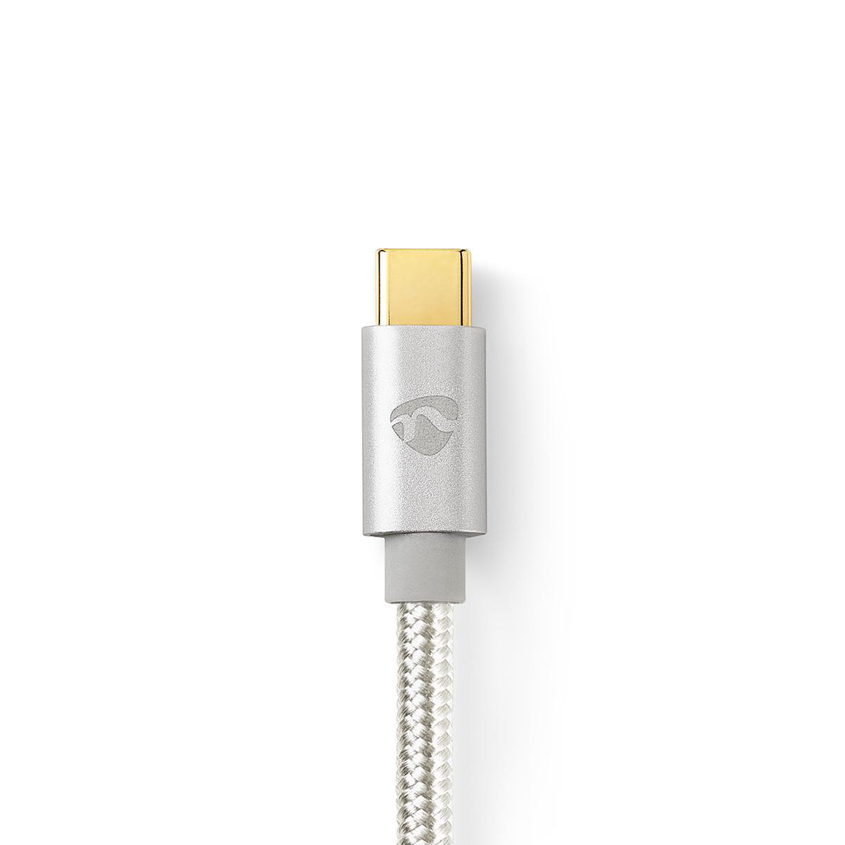 Nedis Premium USB-C naar 3,5mm Jack audio kabel - actief / aluminium - 1 meter - Afbeelding 2