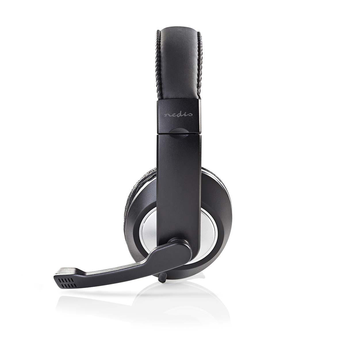 Nedis comfortabele stereo over-ear headset - 2x 3,5mm Jack / zwart - 2 meter - Afbeelding 3