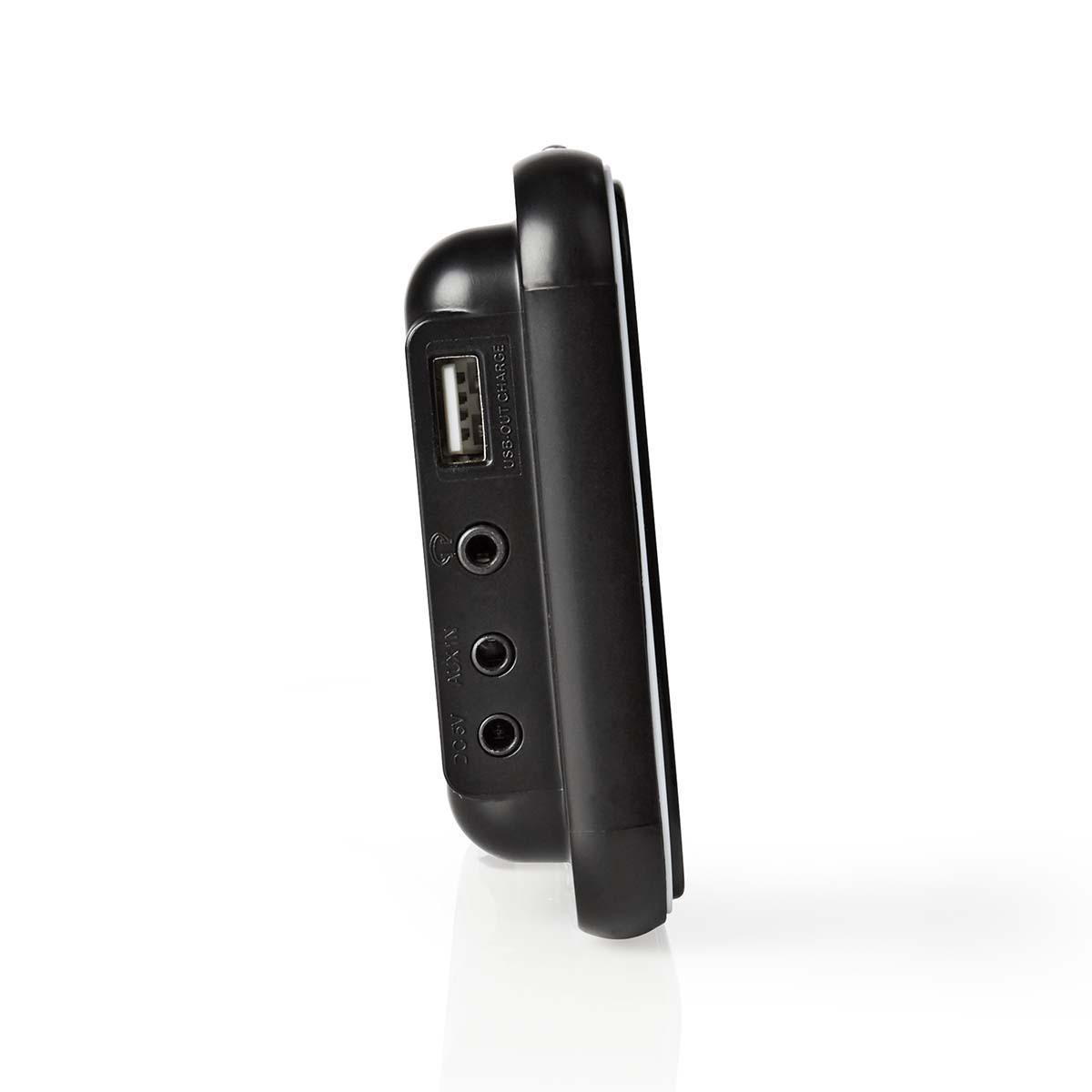 Nedis digitale wekkerradio met AM/FM-radio, AUX-ingang en USB lader / zwart - Afbeelding 5
