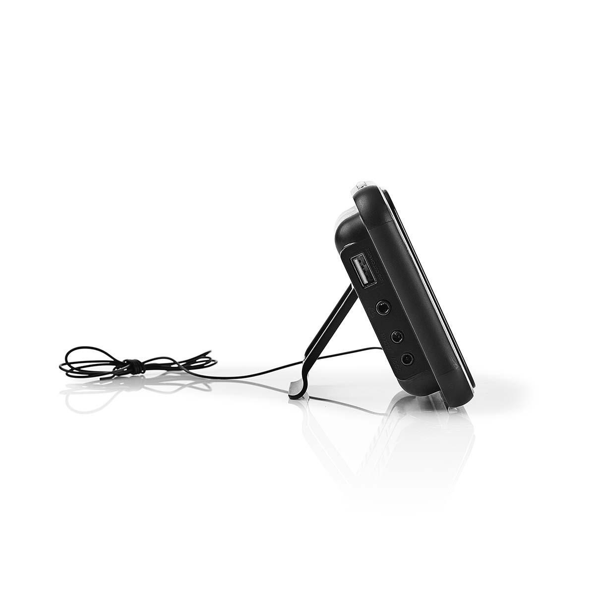 Nedis digitale wekkerradio met AM/FM-radio, AUX-ingang en USB lader / zwart - Afbeelding 6