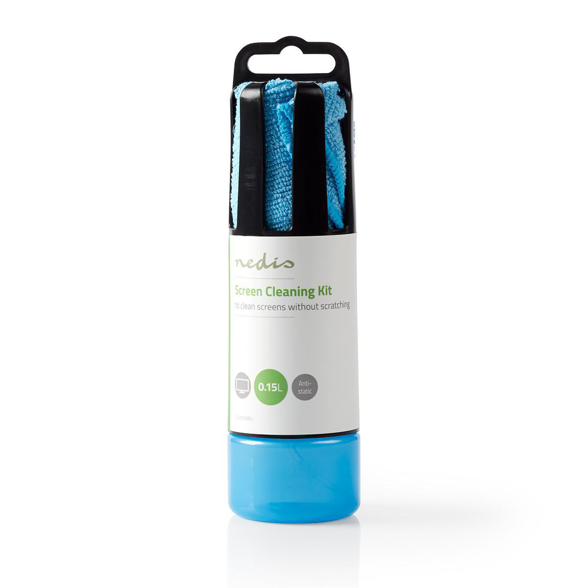 Nedis schermreiniger met doek voor TV-, computer-, tablet- en smartphone-scherm / 150 ml - Afbeelding 2