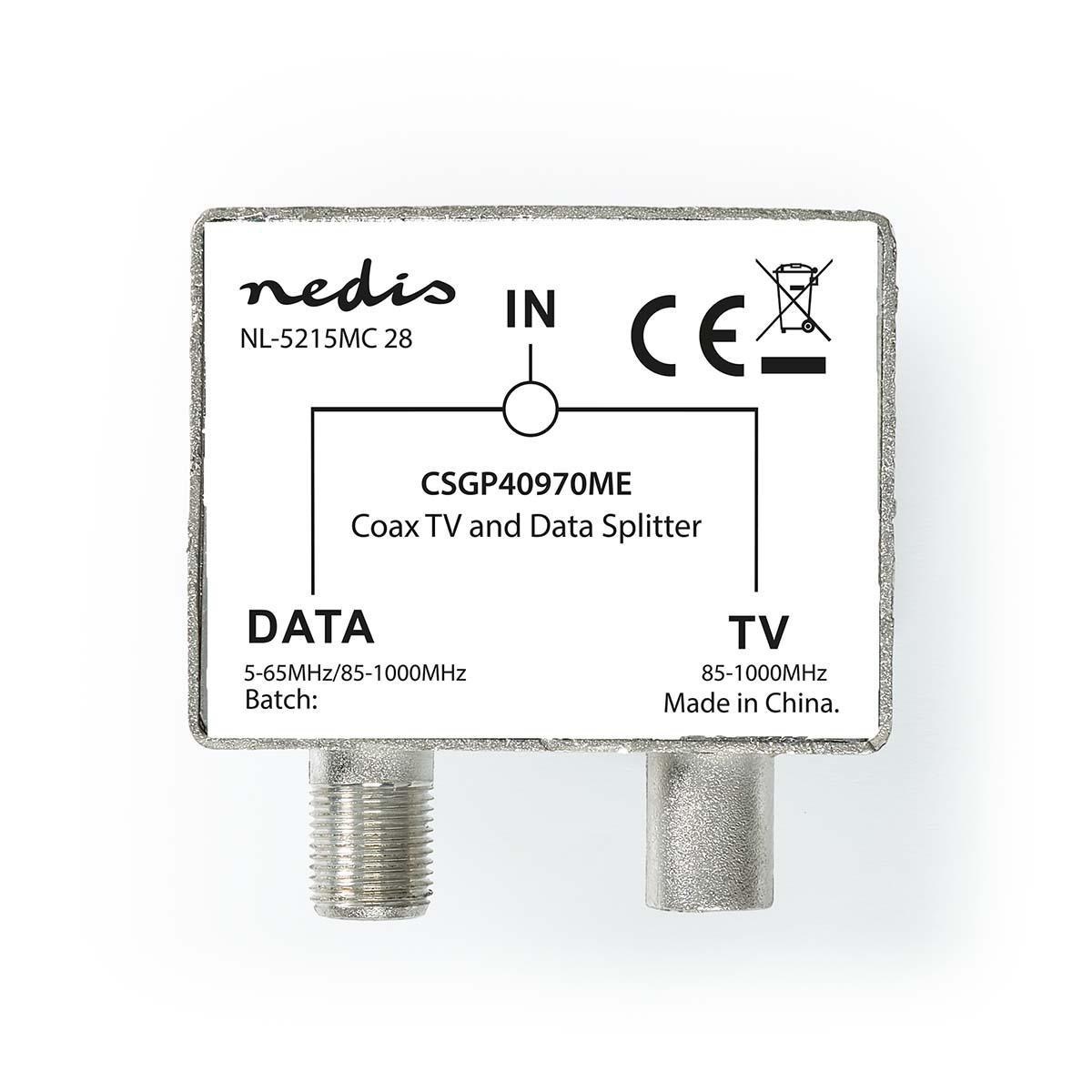 Nedis push on TV/Data filter