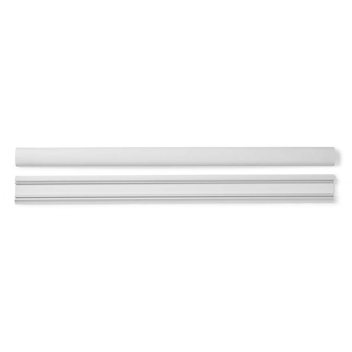 Nedis kunststof kabelgoot half-rond met zelfklevende plakstrip - 50 x 4,4 cm / wit - Afbeelding 6