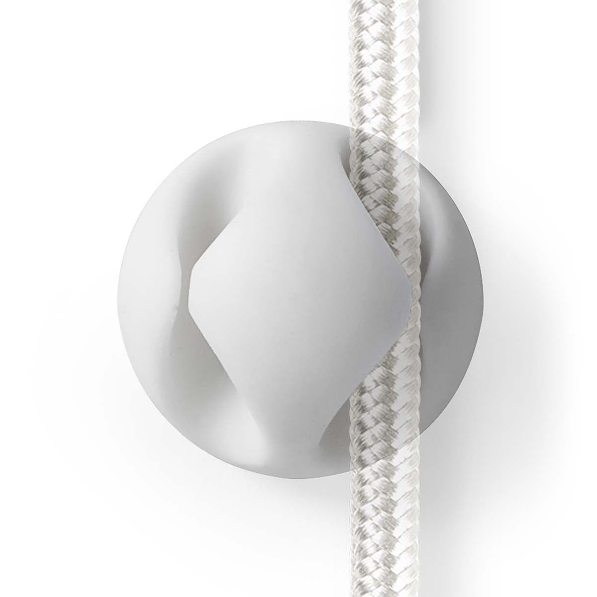 Nedis zelfklevende kabelhouders voor 2 kabels - 6 stuks / wit - Afbeelding 3