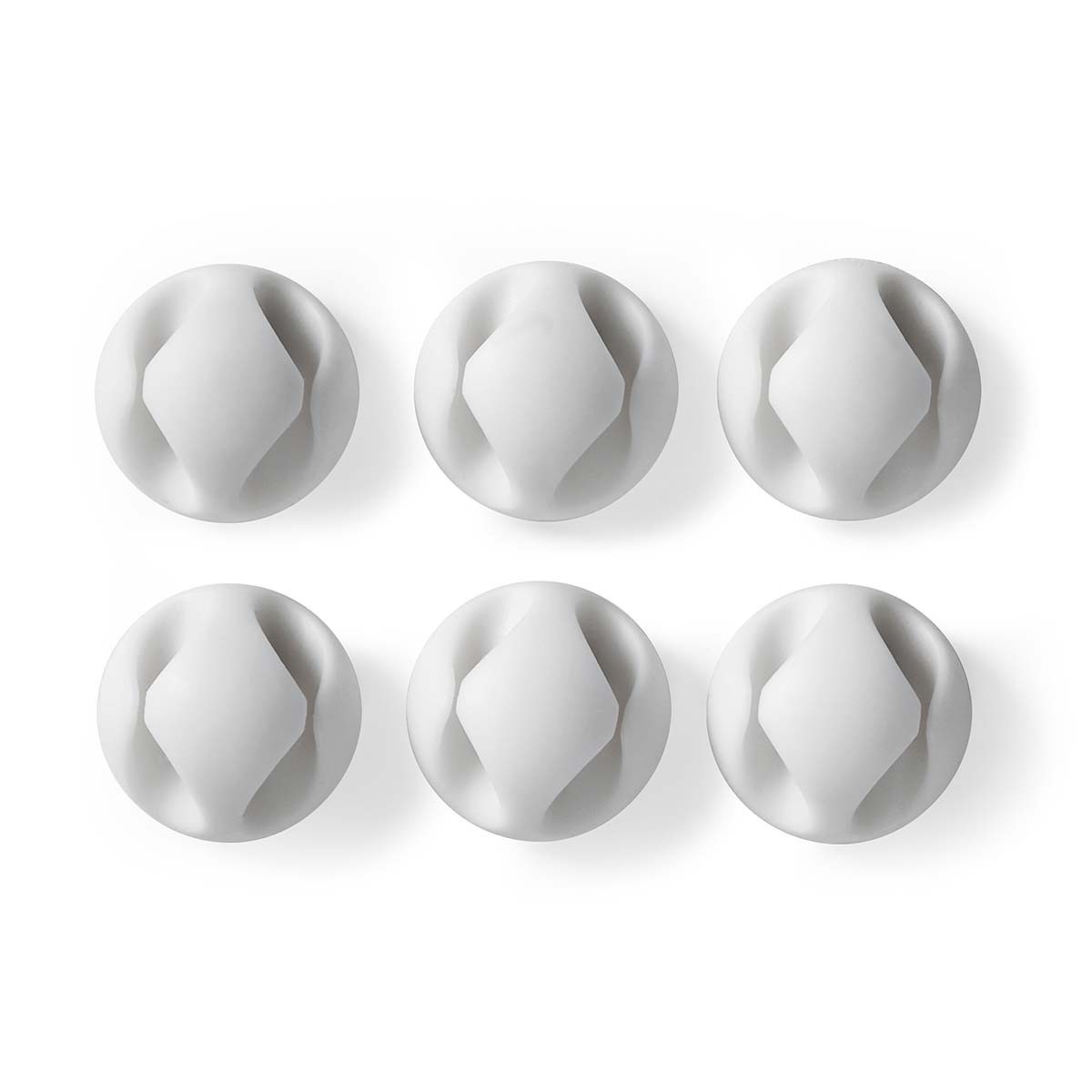 Nedis zelfklevende kabelhouders voor 2 kabels - 6 stuks / wit - Afbeelding 9