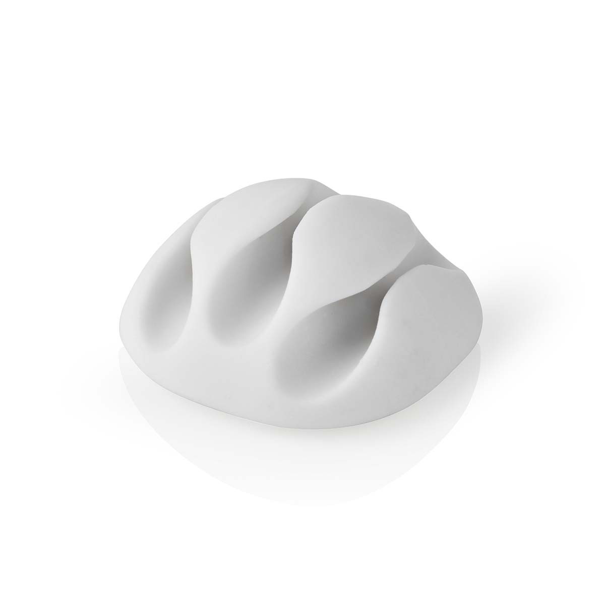 Nedis zelfklevende kabelhouders voor 3 kabels - 4 stuks / wit - Afbeelding 4