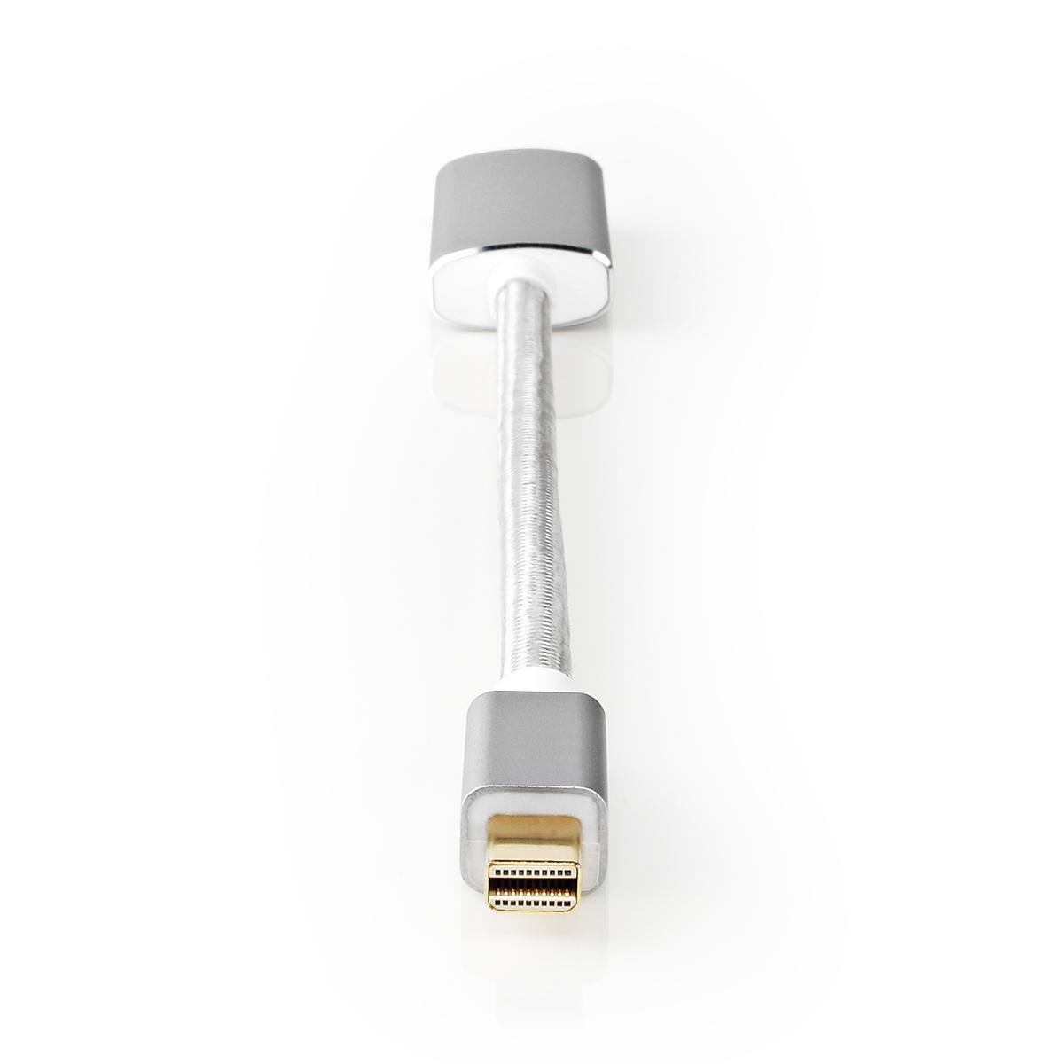 Nedis Premium Mini DisplayPort 1.2 naar HDMI 2.0 adapter (4K 60 Hz) / aluminium - 0,20 meter