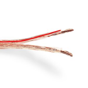 Speaker-Kabel | 2 x 6.00 mm² | Koper | 100.0 m | Rond | PVC | Transparant | Rol