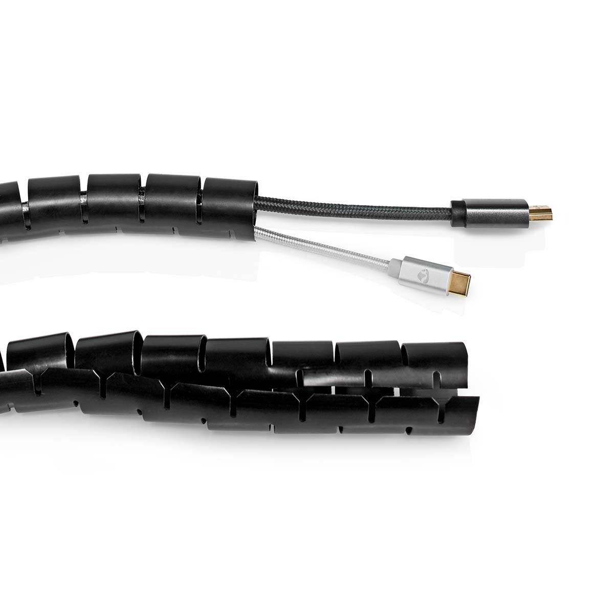 Nedis cable eater kabelslang met rijgtool - 23-28 mm / 2m / zwart - Afbeelding 3