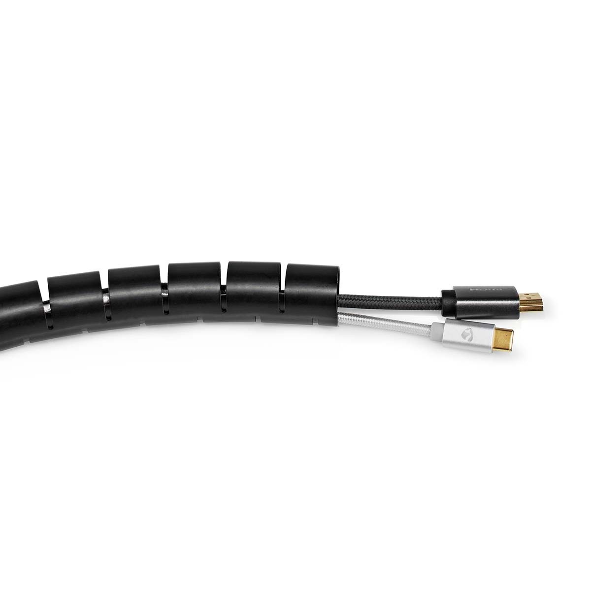Nedis cable eater kabelslang met rijgtool - 23-28 mm / 2m / zwart - Afbeelding 4