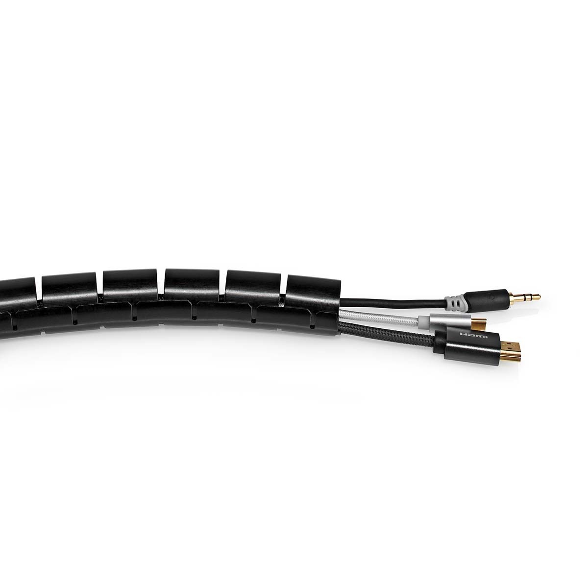 Nedis cable eater kabelslang met rijgtool - 28-32 mm / 2m / zwart - Afbeelding 4