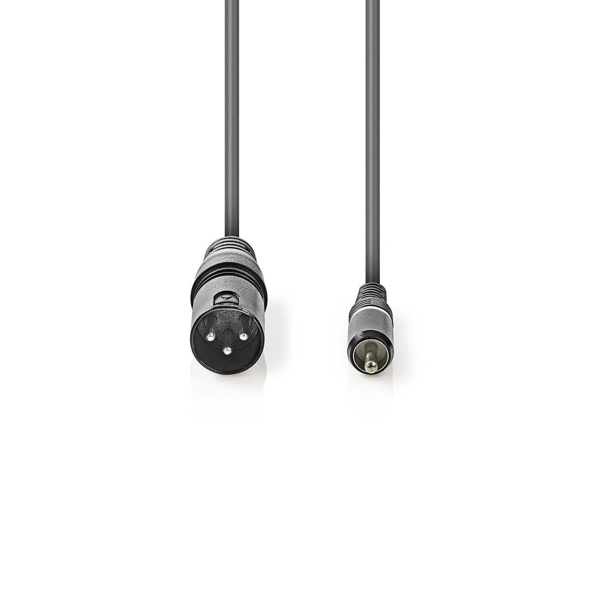 Nedis 1x XLR (m) - 1x RCA (m) audiokabel - 3 meter - Afbeelding 2