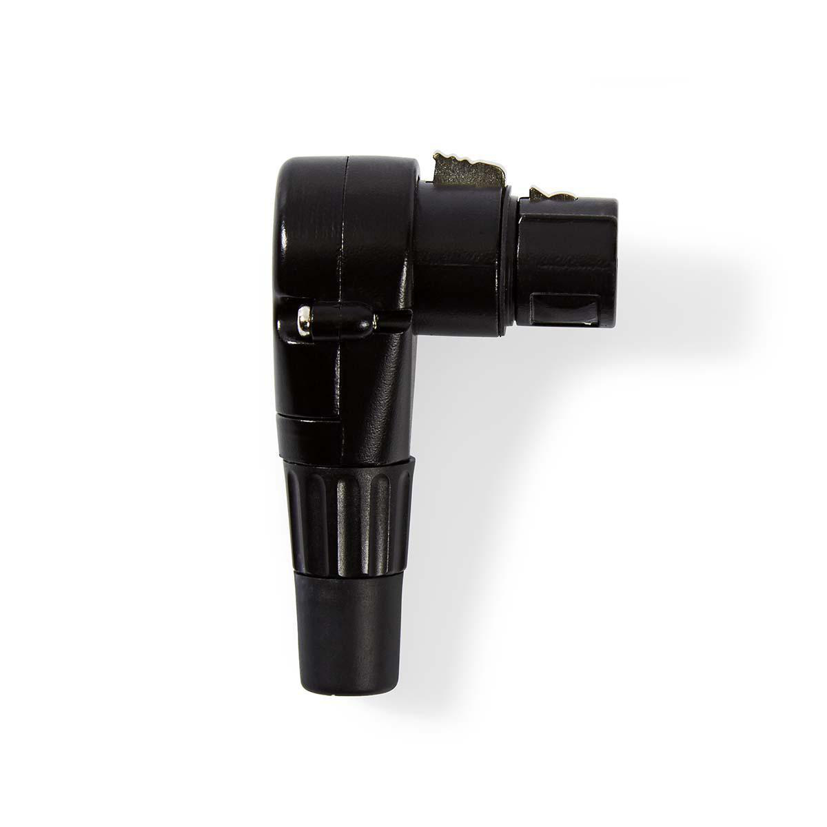 Nedis XLR 3-pins (v) haakse connector / zwart - Afbeelding 2