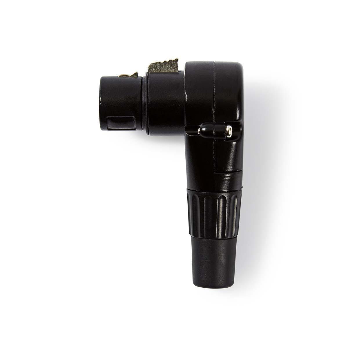 Nedis XLR 3-pins (v) haakse connector / zwart - Afbeelding 3