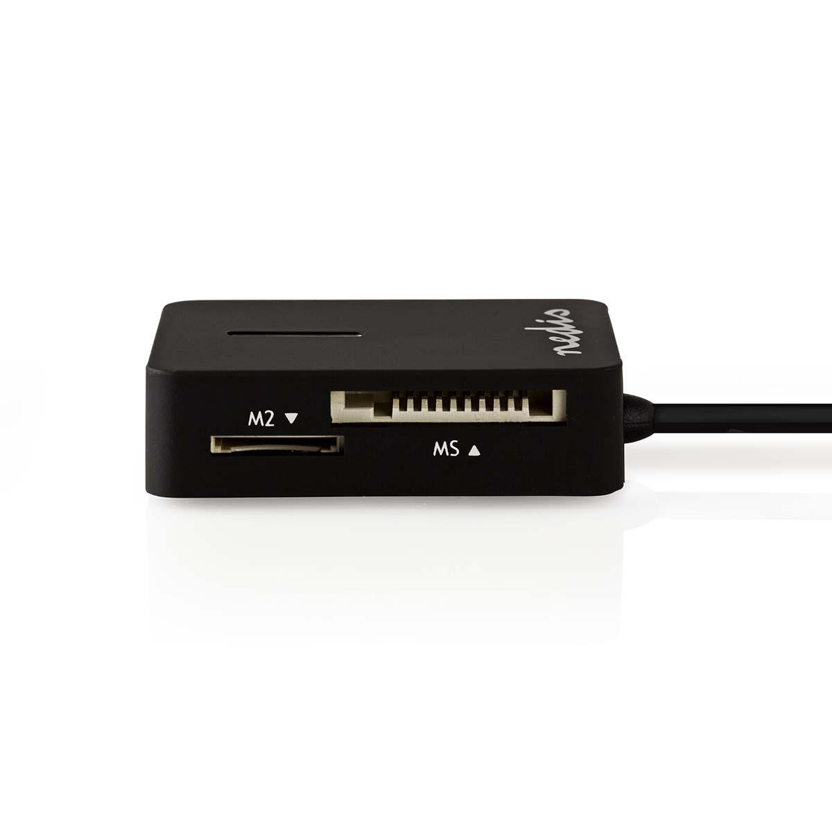 Nedis USB Cardreader met USB-A connector en 5 kaartsleuven - voor (Micro/Mini) SD/M2/Memory Stick - USB2.0 - Afbeelding 2