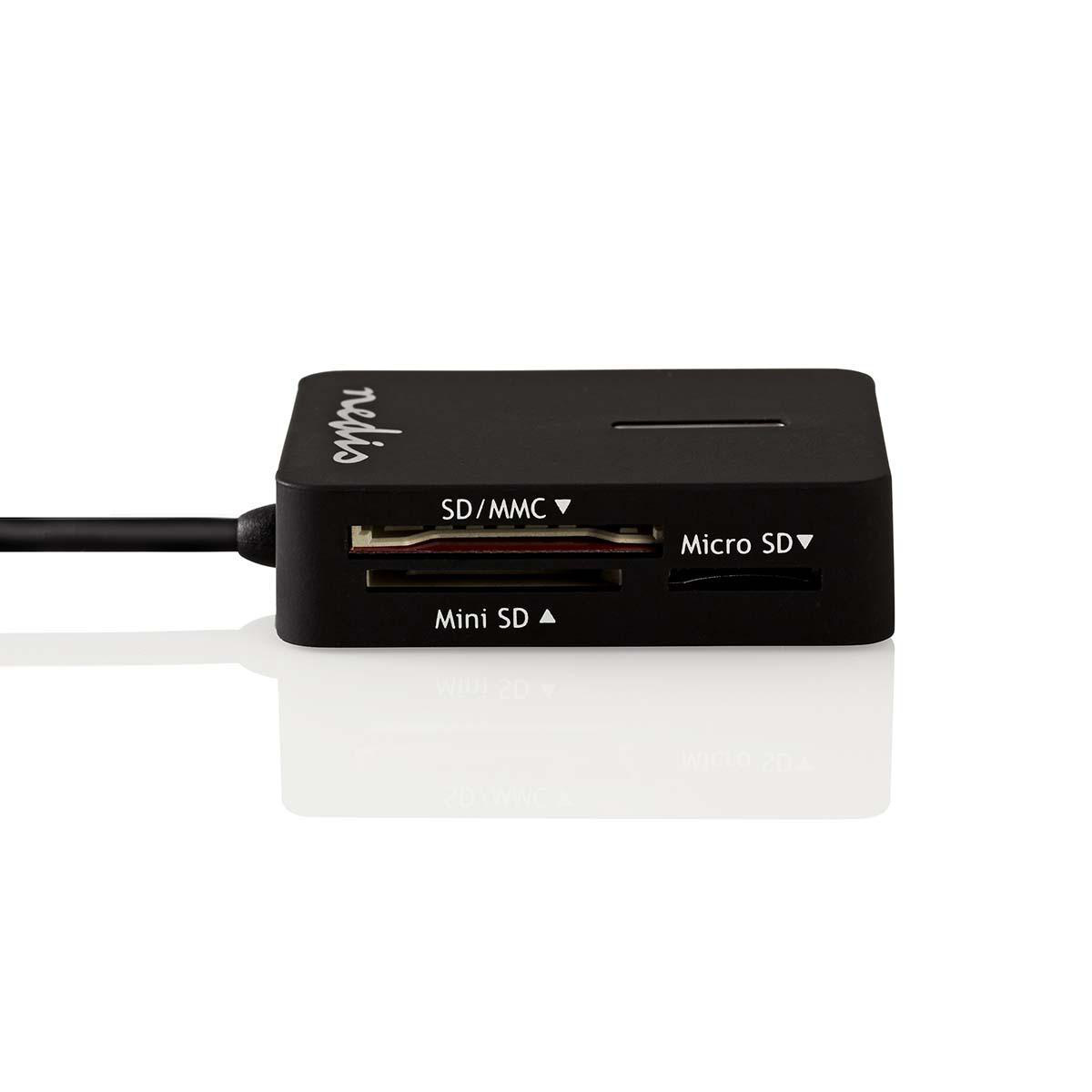 Nedis USB Cardreader met USB-A connector en 5 kaartsleuven - voor (Micro/Mini) SD/M2/Memory Stick - USB2.0 - Afbeelding 3