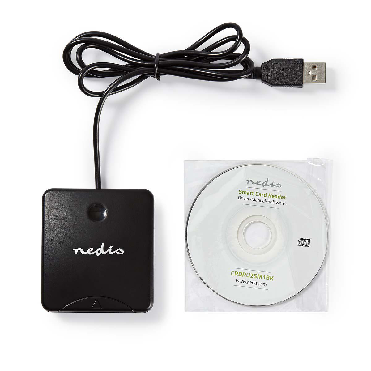 Nedis USB Smartcard cardreader met USB-A connector - USB2.0 (Windows) - Afbeelding 4