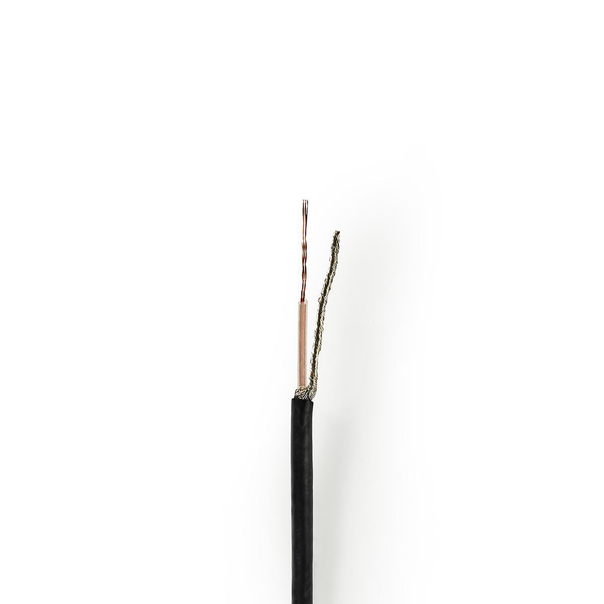 Nedis RG174 50 Ohm coaxkabel op haspel voor binnen / zwart - 100 meter - Afbeelding 3
