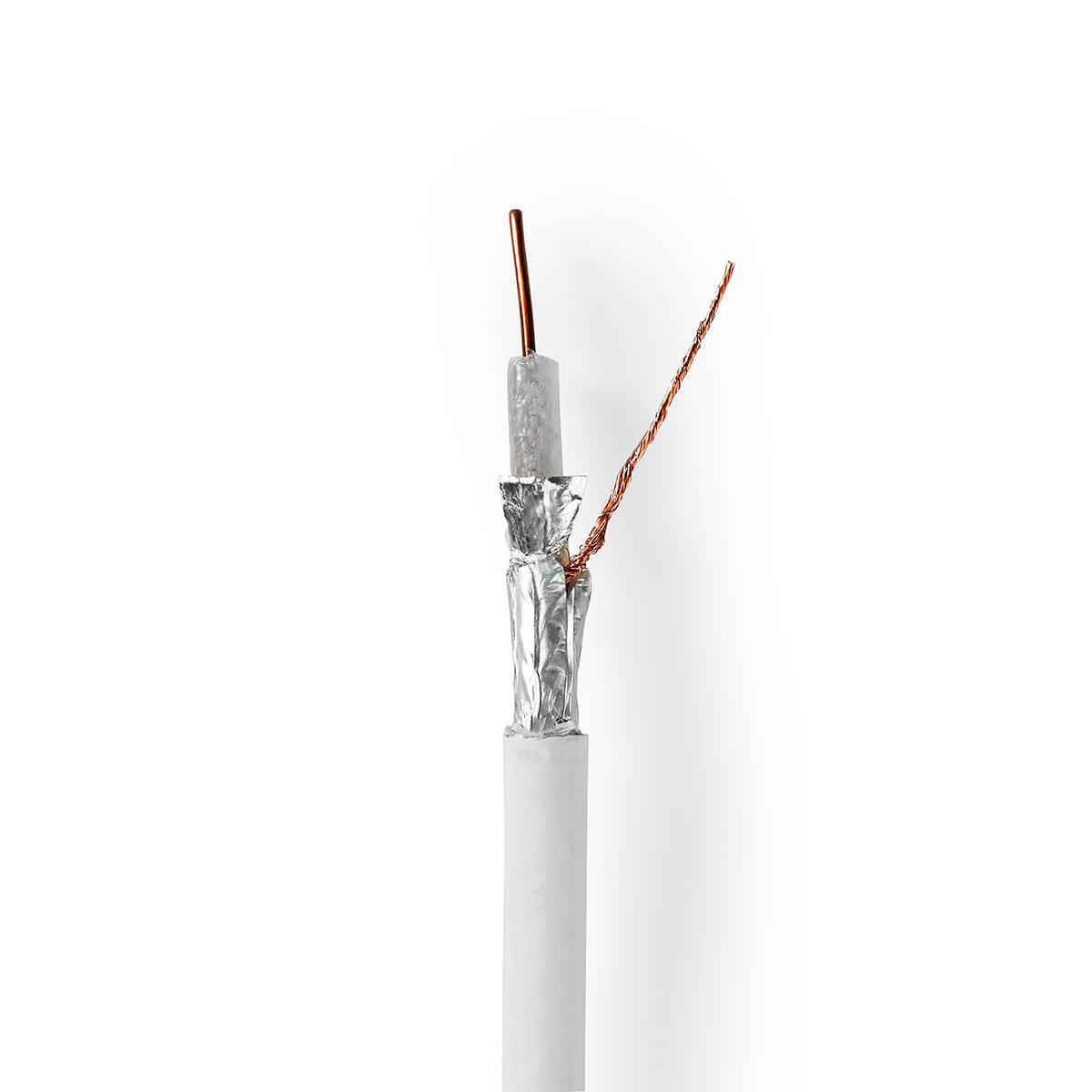 Nedis 4G/LTE proof coaxkabel op haspel voor binnen / wit - 10 meter - Afbeelding 4