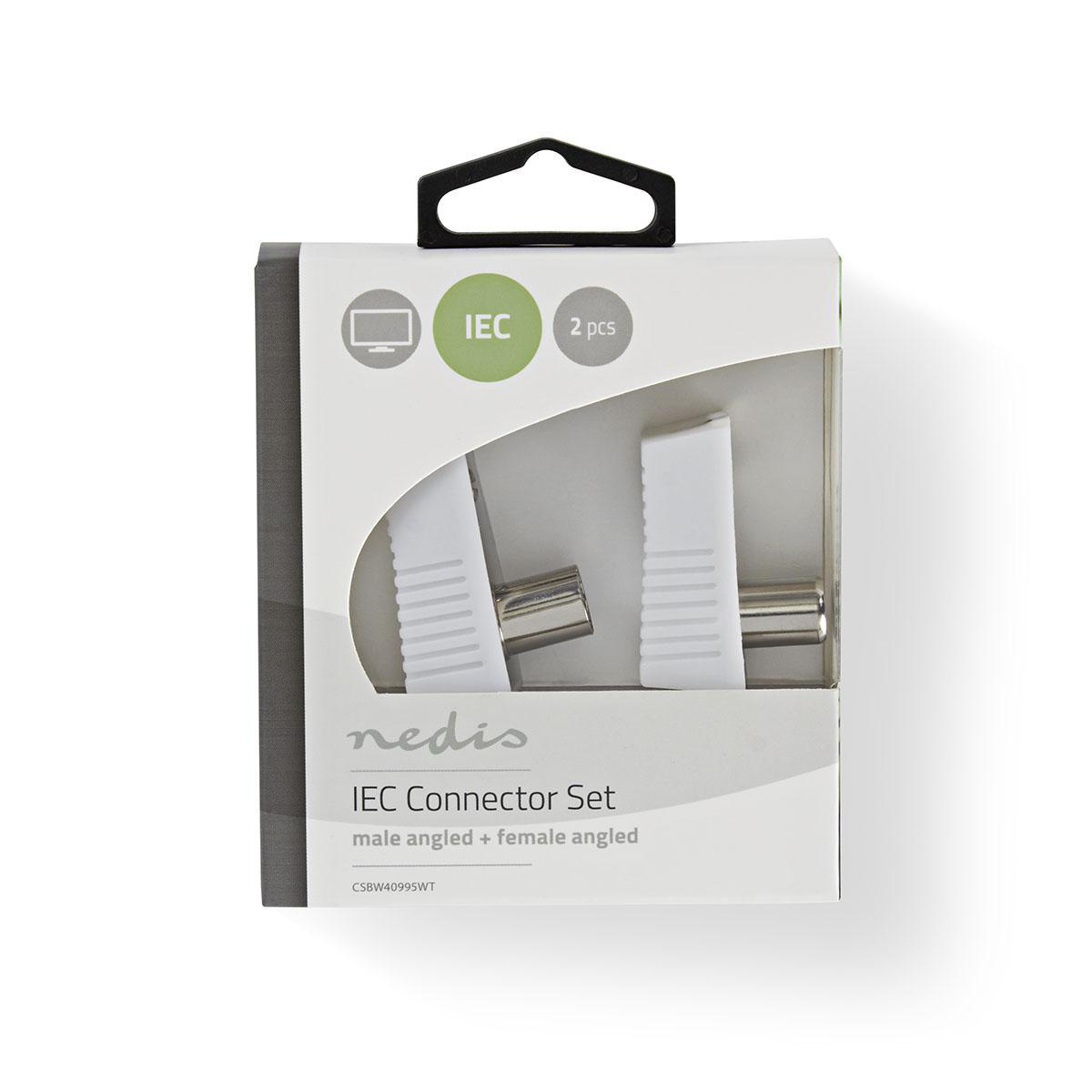 Nedis Coax IEC schroef connectoren set - plastic / haaks - Afbeelding 6