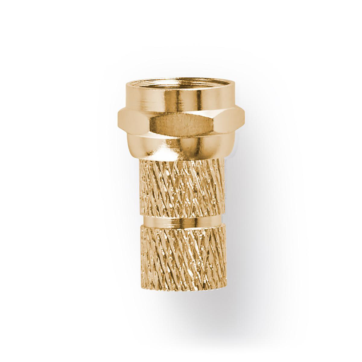 Nedis schroef F-connectoren voor 7,0mm kabel / recht - verguld (2 stuks) - Afbeelding 2