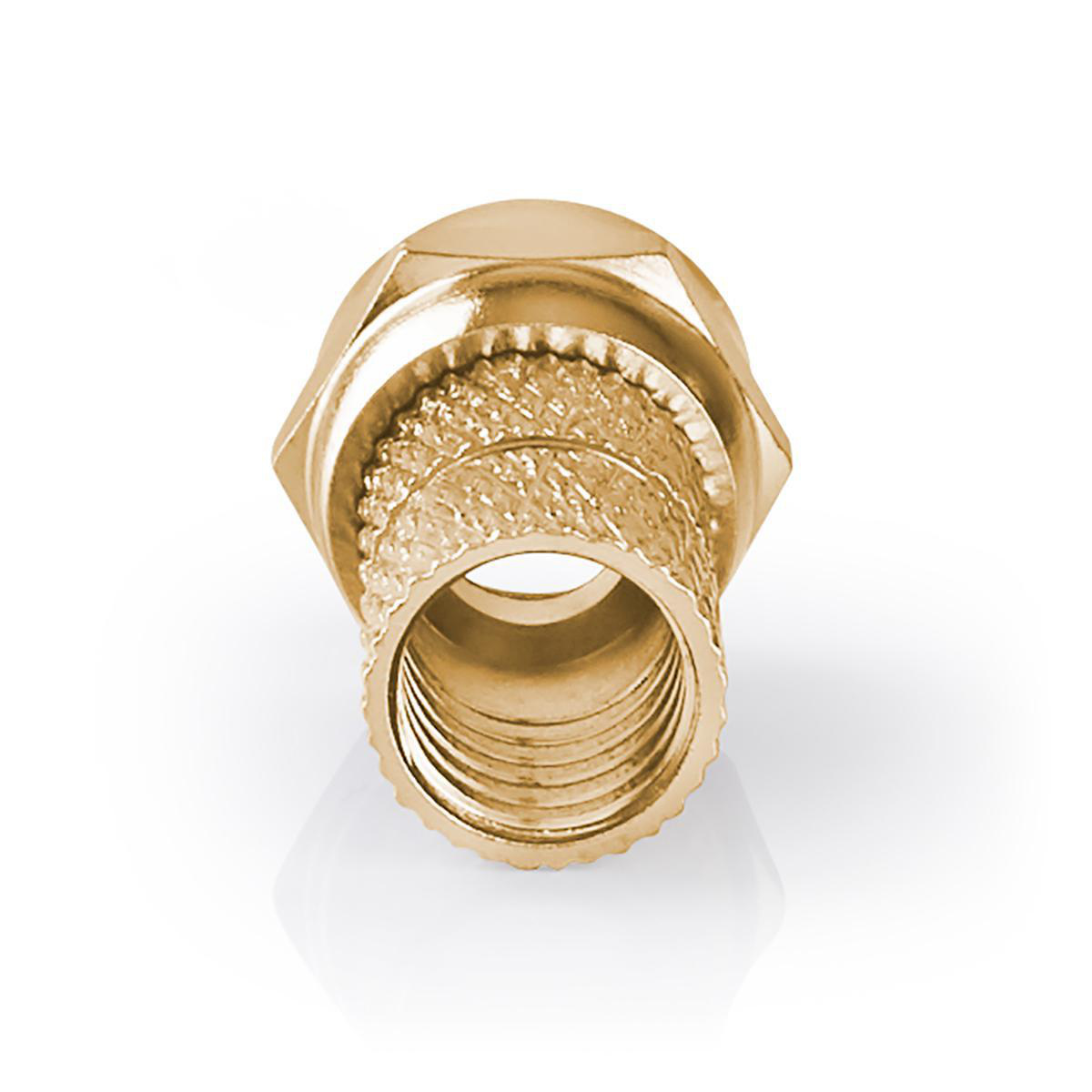 Nedis schroef F-connectoren voor 7,0mm kabel / recht - verguld (2 stuks) - Afbeelding 3
