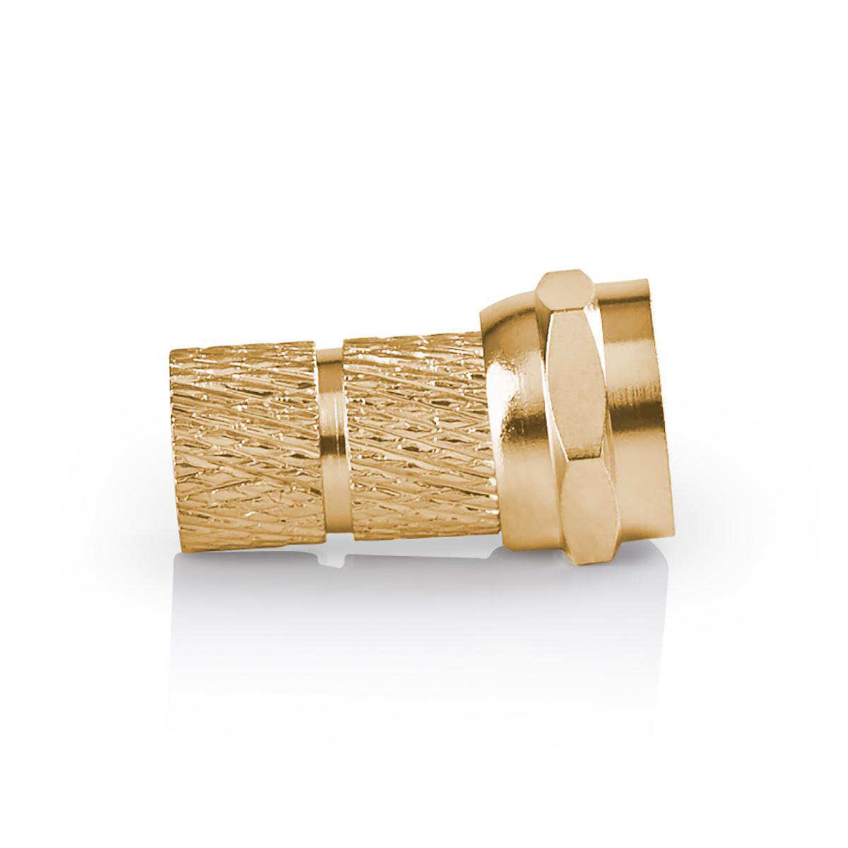 Nedis schroef F-connectoren voor 7,0mm kabel / recht - verguld (2 stuks) - Afbeelding 4